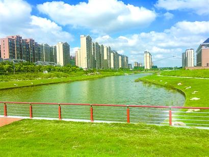 新江湾城又一新河开挖年底形成“四河回路”现江南水乡